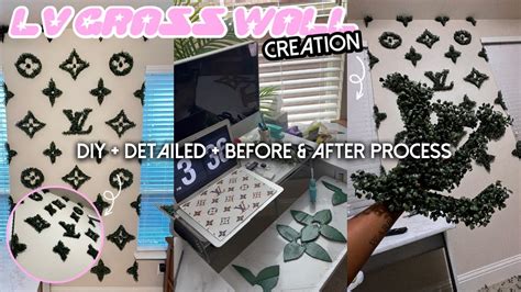 DIY Vlog: Louis Vuitton Grass Wall Project .